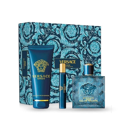 Versace eros EDT 3.4 + mini + body cream