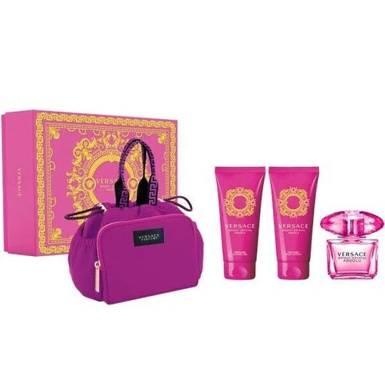 Versace Bright Crystal Absolute 3.0 set 4 pc Bag + 2 body care